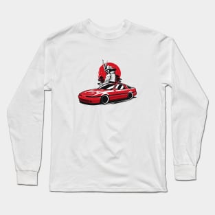 Red Supra MK3 Classic JDM Samurai Long Sleeve T-Shirt